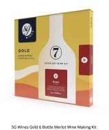 SG Wines Merlot Gold Wine Making Kit 6 Bottle Solomon Grundy