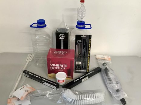 Complete Home Brew Starter Kit for 1G/5L - 6 bottle wine kits