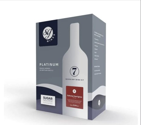 SG Wines Platinum Cabernet Sauvignon Wine Making Kit - 30 Btl - Solomon Grundy