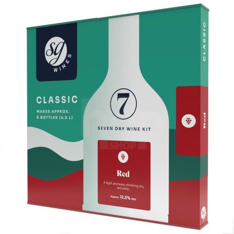 SG Wines - Classic Red Wine Brewing Kit - 6 Bottle