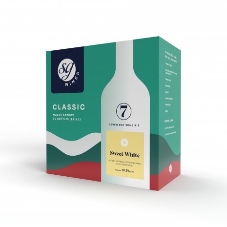 SG Wines - Classic- Sweet White Wine Making Kit  - 30 Bottle