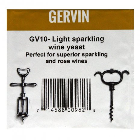 Muntons GV10 Gervin Light Sparkling Wine Yeast
