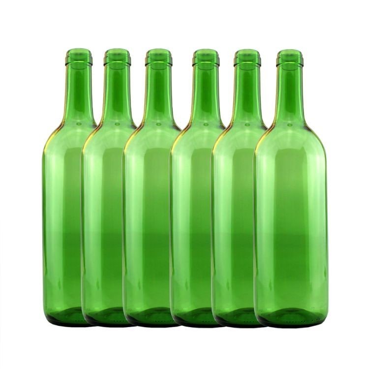 Home Brew Ohio FY-YZEJ-QZYP Green Wine Bottles, 750 ml Capacity (Pack of 12)
